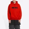Mikina s kapucí Balenciaga x FORTNITE, střední střih „Red“ 600583TLVO46506