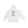 Mikina s kapucí Balenciaga x FORTNITE, střední střih „White“ 600583TLVO49040
