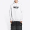 Mikina s kapucí Balenciaga x FORTNITE, střední střih „White“ 600583TLVO49040