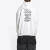 Mikina s kapucí Balenciaga x FORTNITE, střední střih „White“ 600583TLVO49040