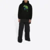 Mikina s kapucí Balenciaga x Marvel Hulk, střední střih „Black“ 600583TLV581000