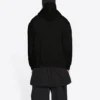 Mikina s kapucí Balenciaga x Marvel Hulk, střední střih „Black“ 600583TLV581000