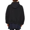 Mikina s kapucí BB Be Different Popover „Black White“ 720406TNVB41070