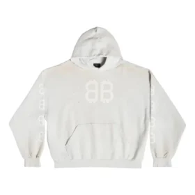 Mikina s kapucí Crypto, střední střih „Off White“ 742603TOVU7