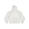 Mikina s kapucí Crypto, střední střih „Off White“ 742603TOVU7