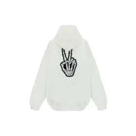 Mikina s kapucí Drip Peace, velikost L, „White“ 651799TKVA2863932