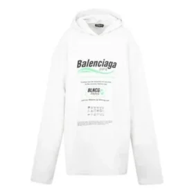 Mikina s kapucí Dry Cleaning Boxy „White“ 661711TKVF99085