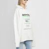 Mikina s kapucí Dry Cleaning Boxy „White“ 661711TKVF99085