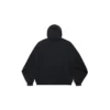 Mikina s kapucí I Love Paris Balenciaga, volný střih „Black Faded“ 803265TRVM61041