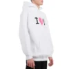 Mikina s kapucí I Love U „White“ 570811TJVL69040