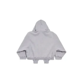 Mikina s kapucí Incognito Boxy Zip-up, volný střih „Grey“ 799463TQVX11300