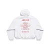 Mikina s kapucí Music Archive Series Connected Zip Up, střední střih, „Light Grey Red“ 744457TQVA61561