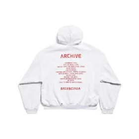 Mikina s kapucí Music Archive Series Connected Zip Up, střední střih, „Light Grey Red“ 744457TQVA61561