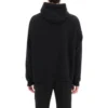 Mikina s kapucí Oversized Popover se skriptovým logem „Black White“ 674986TMVB51070