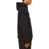 Mikina s kapucí Oversized Popover se skriptovým logem „Black White“ 674986TMVB51070