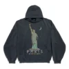 Mikina s kapucí Paris Liberty oversized „černá“ 739024TQVS11083