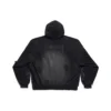 Mikina s kapucí Paris Moon bez kapes, oversized „Black Faded“ 744462TOVE31055