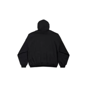 Mikina s kapucí Paris Strass, volný střih „Black“ 803265TRVL41000