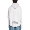 Mikina s kapucí Paris Upside Down Oversized „White“ 698156TMVD19000