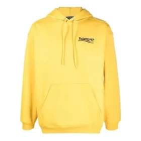 Mikina s kapucí Political Campaign, střední střih „Yellow“ 600583TKVI97442