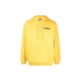 Mikina s kapucí Political Campaign, střední střih „Yellow“ 600583TKVI97442