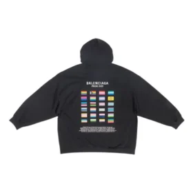 Mikina s kapucí Pride, volný střih „Black“ 651799TMVO31070