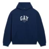 Mikina s kapucí Pride, volný střih „Navy“ 651799TLV548561