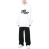 Mikina s kapucí s ručně kreslenou ikonou BB Icon, volný střih „White“ 620973TNVQ19040