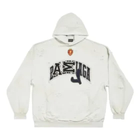 Mikina s kapucí Skater Oversized „White“ 739024TOVN39012