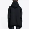 Mikina s kapucí Slime, široký střih „Black“ 674986TLVF21069