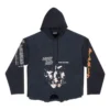 Mikina s kapucí Speed Hunters Upside Down Oversized „Black Faded“ 698156TMVD11000