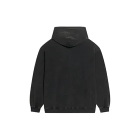 Mikina s kapucí Sporty B, střední střih „Black“ 600583TLVA11070