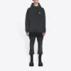 Mikina s kapucí Sporty B, střední střih „Black“ 600583TLVA11070