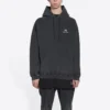 Mikina s kapucí Sporty B, střední střih „Black“ 600583TLVA11070