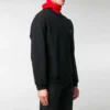 Mikina s kulatým výstřihem a malým kontrastním potiskem loga „Black White“ 556147TYK271000
