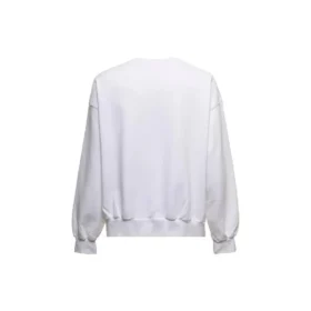Mikina s kulatým výstřihem a nápisovým logem „White“ 697869TMVB59040