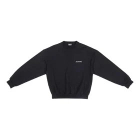 Mikina s kulatým výstřihem, regular fit „Black“ 697869TMVF51070
