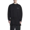 Mikina s kulatým výstřihem, regular fit „Black“ 697869TMVF51070