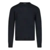 Mikina s propleteným logem BB na zádech „Black Blue“ 583117T14391710