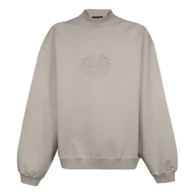 Mikina s výšivkou loga a kulatým výstřihem „Beige“ 656999-TKV74-2966