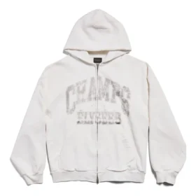 Mikiny s kapucí a celopropínacím zipem Champs-elysees, regular fit „White“ 803264TRVM99016