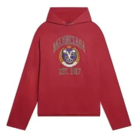 Mikiny s kapucí a potiskem loga „Est. 1917 College“ „Red“ 674685TLV896163