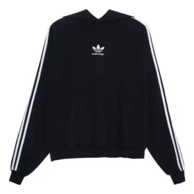 Mikiny s kapucí Balenciaga x adidas Oversized „Black“ 729322TNVN28482