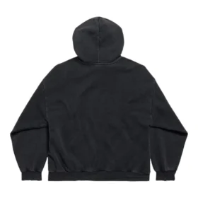 Mikiny s kapucí Balenciaga x Puma, střední střih „Black Faded“ 767877TTVA41041