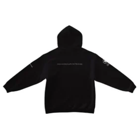 Mikiny s kapucí Balenciaga x WFP, střední střih „Black“ 600583TMVL11070