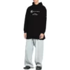 Mikiny s kapucí Balenciaga x WFP, střední střih „Black“ 600583TMVL11070
