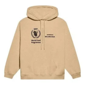 Mikiny s kapucí Balenciaga x World Food Programme, střední střih, „Beige“ 600583TJVK49605