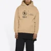 Mikiny s kapucí Balenciaga x World Food Programme, střední střih, „Beige“ 600583TJVK49605