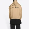 Mikiny s kapucí Balenciaga x World Food Programme, střední střih, „Beige“ 600583TJVK49605