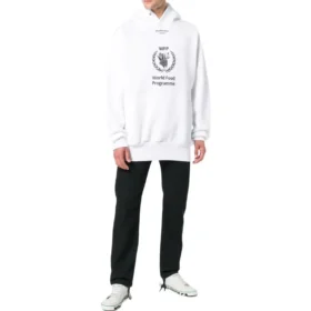Mikiny s kapucí Balenciaga x World Food Programme „White Black“ 541870TCV343307